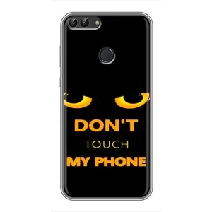 Чохол з Прикольним Принтом на Huawei P Smart, Enjoy 7s, FIG-LA1 (Не чіпай мій телефон)