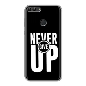Силіконовый Чохол на Huawei P Smart, Enjoy 7s, FIG-LA1 з картинкою НАЙК (Never Give UP)