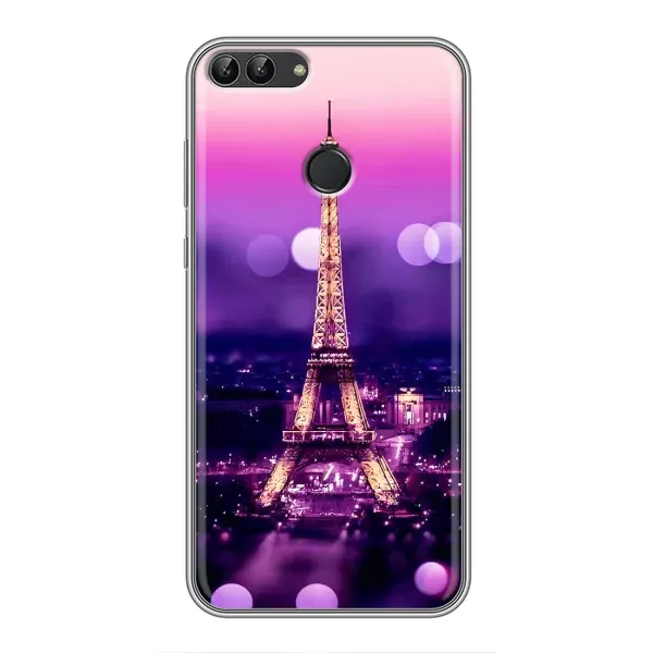 Чехол с рисунком «Париж башня» для Huawei P Smart (Enjoy 7s, FIG-LA1)