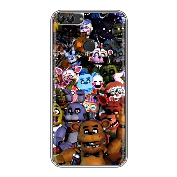 Чехол с рисунком «Персонажи Фредди» для Huawei P Smart (Enjoy 7s, FIG-LA1)