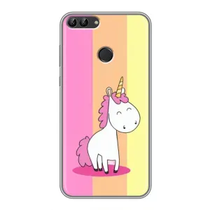 Чохол Unicorn на Huawei P Smart, Enjoy 7s, FIG-LA1 (Яскравий Єдинорог)