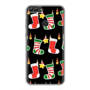 Силіконовий бампер на різдво для Huawei P Smart, Enjoy 7s, FIG-LA1 (Різдвяні подарунки)