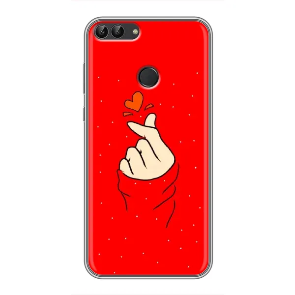 Чехол с рисунком «Сердце на красном» для Huawei P Smart (Enjoy 7s, FIG-LA1) Чехол с рисунком «Сердце на красном» для Huawei P Smart (Enjoy 7s, FIG-LA1)