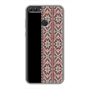 Силиконовый Чехол на Huawei P Smart, Enjoy 7s, FIG-LA1 с картинкой Вышиванки (Стильная вишиванка)