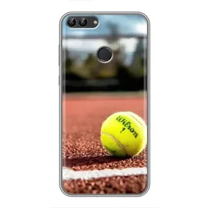 Чохли з прінтом Спортивна тематика для Huawei P Smart, Enjoy 7s, FIG-LA1 (Тенісний корт)