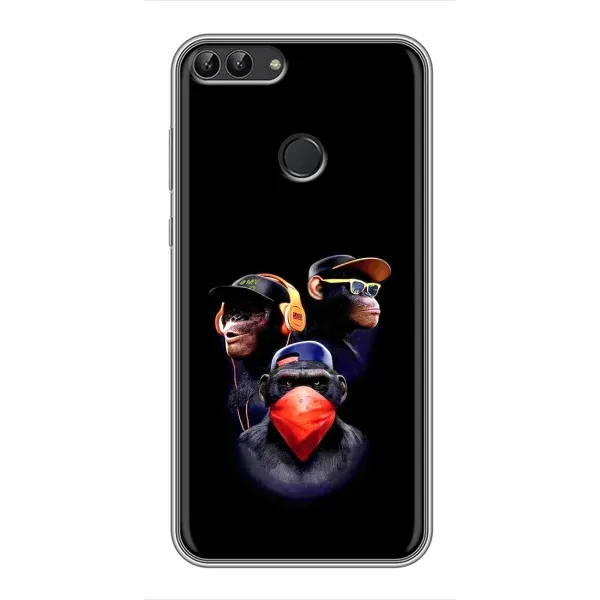 Чехол с рисунком «Три обезьяны» для Huawei P Smart (Enjoy 7s, FIG-LA1) Чехол с рисунком «Три обезьяны» для Huawei P Smart (Enjoy 7s, FIG-LA1)
