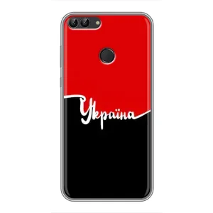 Чехлы УПА (Красно-Чёрный) на Huawei P Smart, Enjoy 7s, FIG-LA1 (Украина УПА)