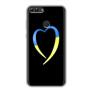 Силиконовый Чехол на Huawei P Smart, Enjoy 7s, FIG-LA1 (Я-Украина) (Украинское сердце)