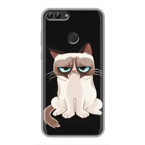 Чохол на тематику: Коти для Huawei P Smart (Enjoy 7s, FIG-LA1) (Погляд кота)