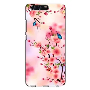 Чехол с принтом САКУРЫ на Huawei P10 Plus, VKY (Бабочки на сакуре)