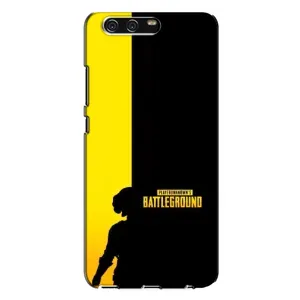 Чехол (TPU) с картинкой "Лого Пабг" на Хуавей П10 Плюс (Battlegrounds)