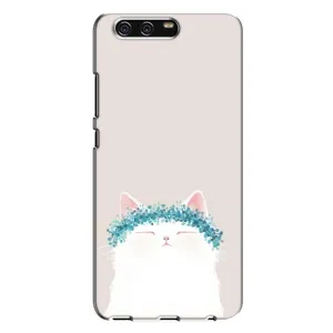 Чехол на тематику: Коты для Huawei P10 Plus (VKY) (Белый котик)