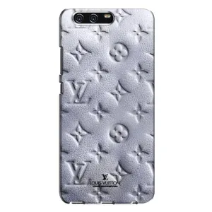 Текстурный Чехол Louis Vuitton для Хуавей П10 Плюс (Белый ЛВ)