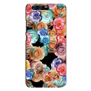 Чехлы с тематикой "ЦВЕТЫ" на Huawei P10 Plus, VKY (Цветы на черном)