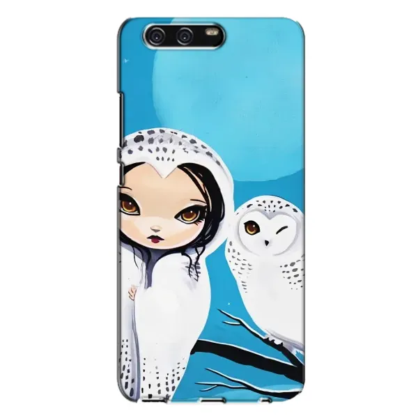 Чехол с рисунком «Девочка Сова» для Huawei P10 Plus (VKY)