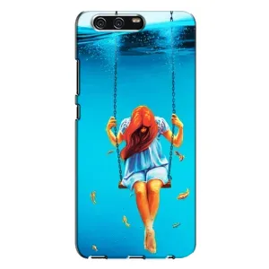 Чохол Стильні дівчата на Huawei P10 Plus, VKY (Дівчина на гойдалці)