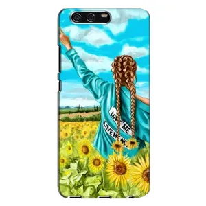 Чохол Стильні дівчата на Huawei P10 Plus, VKY (Дівчина на полі)