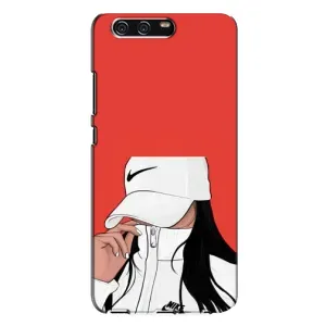 Силіконовый Чохол на Huawei P10 Plus, VKY з картинкой Модных девушек (Дівчина Nike)