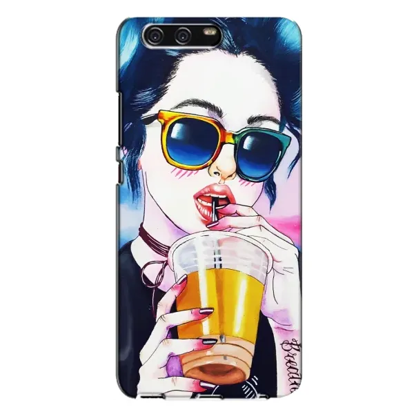 Чехол с рисунком «Девушка с коктейлем» для Huawei P10 Plus (VKY) Чехол с рисунком «Девушка с коктейлем» для Huawei P10 Plus (VKY)
