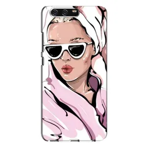 Чохол з картинкою Модні Дівчата Huawei P10 Plus, VKY (Дівчина в халаті)