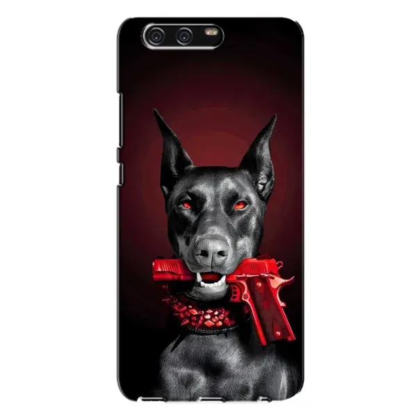 Чехол с рисунком «Доберман злой» для Huawei P10 Plus (VKY)