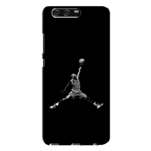 Силиконовый Чехол Nike Air Jordan на Хуавей П10 Плюс (Джордан)