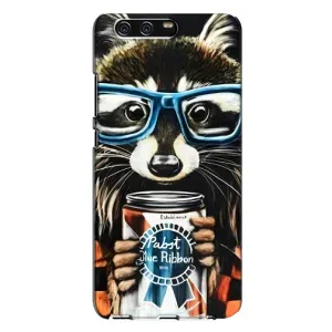 Силиконовый Чехол с Енотами на Huawei P10 Plus, VKY (Енот в очках)