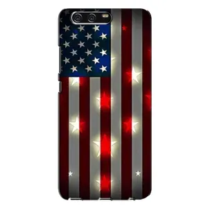 Чехол Флаг USA для Huawei P10 Plus, VKY (Флаг США 2)