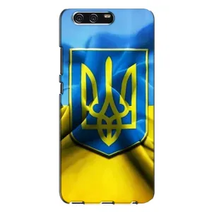 Чехол с картинкой (Патриотический ГЕРБ) на Huawei P10 Plus, VKY (Герб и Флаг Украины)