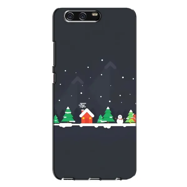 Чехол с рисунком «Город зимний» для Huawei P10 Plus (VKY)