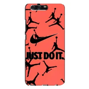 Силиконовый Чехол Nike Air Jordan на Хуавей П10 Плюс (Just Do It)