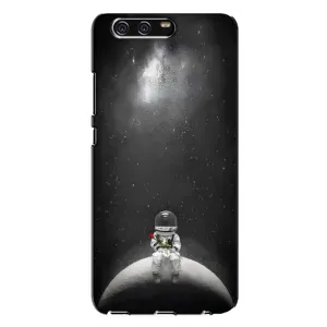 Силіконовый Чохол з принтом "Космонавти" на Huawei P10 Plus, VKY (Космонавт романтик)