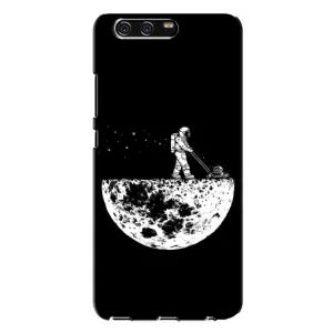 Силіконовый Чохол з принтом "Космонавти" на Huawei P10 Plus, VKY (Космонавт)