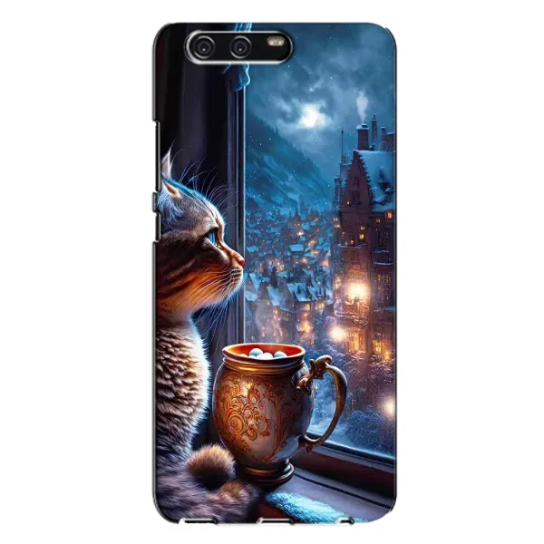 Чехол с рисунком «Кот новогодний» для Huawei P10 Plus (VKY) Чехол с рисунком «Кот новогодний» для Huawei P10 Plus (VKY)