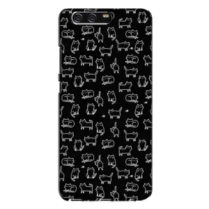Чехол на тематику: Коты для Huawei P10 Plus (VKY) (Котики на черном)