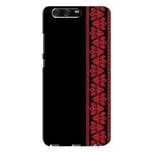 Силиконовый Чехол на Huawei P10 Plus, VKY (Красная Вышиванка)