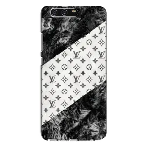 Чехол Стиль Louis Vuitton на Huawei P10 Plus, VKY (LV на белом)