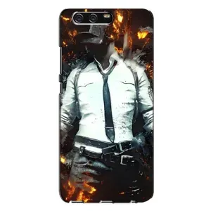 Силиконовый чехол с картинкой "Герой Pubg" на Huawei P10 Plus, VKY (Man Пубг)