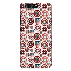 Чехол с Щитом Капитана Америки на Huawei P10 Plus, VKY (Марвел щиты)