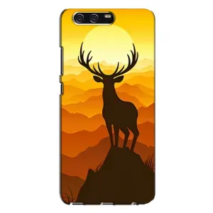 Чехлы с изображением разных животных для Huawei P10 Plus, VKY (Силуэт Оленя)