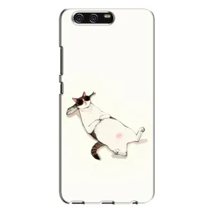 Чехол на тематику: Коты для Huawei P10 Plus (VKY) (Отдых)