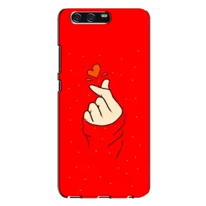 Чохол (Знак сердечка) для Huawei P10 Plus, VKY (Сердечко на червоному)