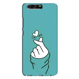Чохол (Знак сердечка) для Huawei P10 Plus, VKY (Сердечко на бірюзовому)