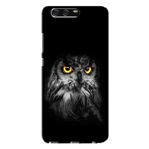 Чехлы с принтом СОВЫ для Huawei P10 Plus, VKY (Сова на чёрном)