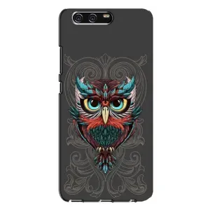 Чехлы с принтом СОВЫ для Huawei P10 Plus, VKY (Сова на сером)