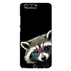 Силиконовый Чехол с Енотами на Huawei P10 Plus, VKY (Стильный Енот)