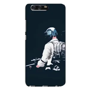 Силиконовый чехол с картинкой "Герой Pubg" на Huawei P10 Plus, VKY (В экиперовке)