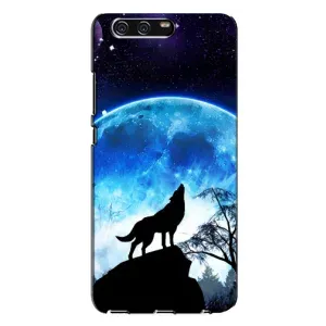 Чехол с Волком на Huawei P10 Plus, VKY (Воет на луну)