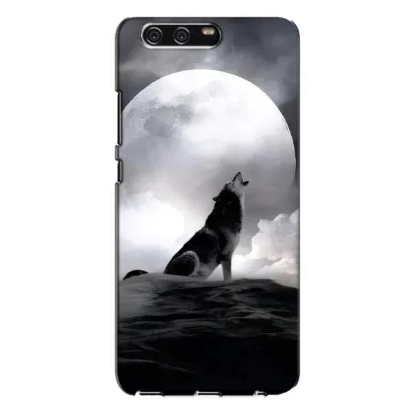 Чехол с рисунком «Волк и луна» для Huawei P10 Plus (VKY)