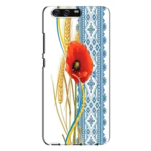 Силиконовый Чехол на Huawei P10 Plus, VKY с картинкой Вышиванки (Вышиванка с цветком)